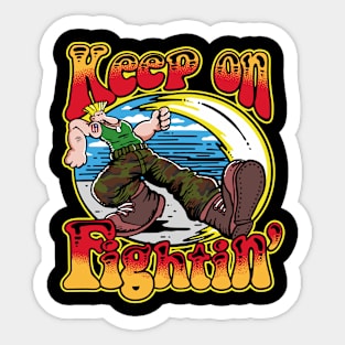 Keep on Flash Kicking v2 Sticker